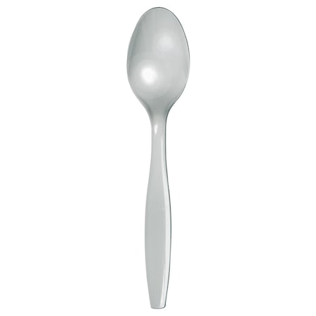 Touch Of Color Shimmering Silver Plastic Spoons, 6.75", 288PK 010587